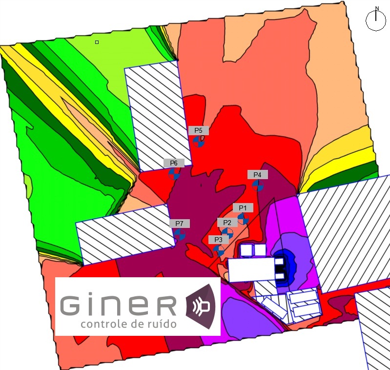 Mapa de ruído Shopping Campo Grande